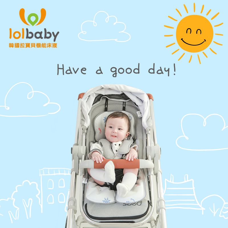 韓國Lolbaby - -Hi Jell-O蒟蒻涼感推車座墊-防水隔尿款-沁甜鳳梨 (74 x 44cm(+/- 2-3 cm))