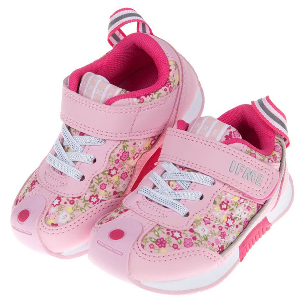 日本IFME - 日本IFME緹花粉流線透氣兒童機能運動鞋