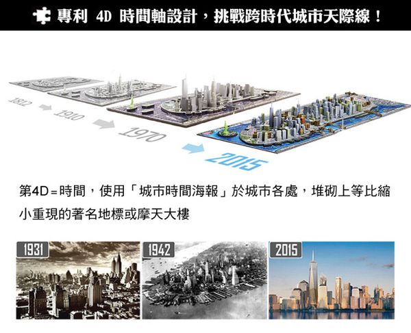 4D Cityscape - 4D-城市拼圖-紐約-900片