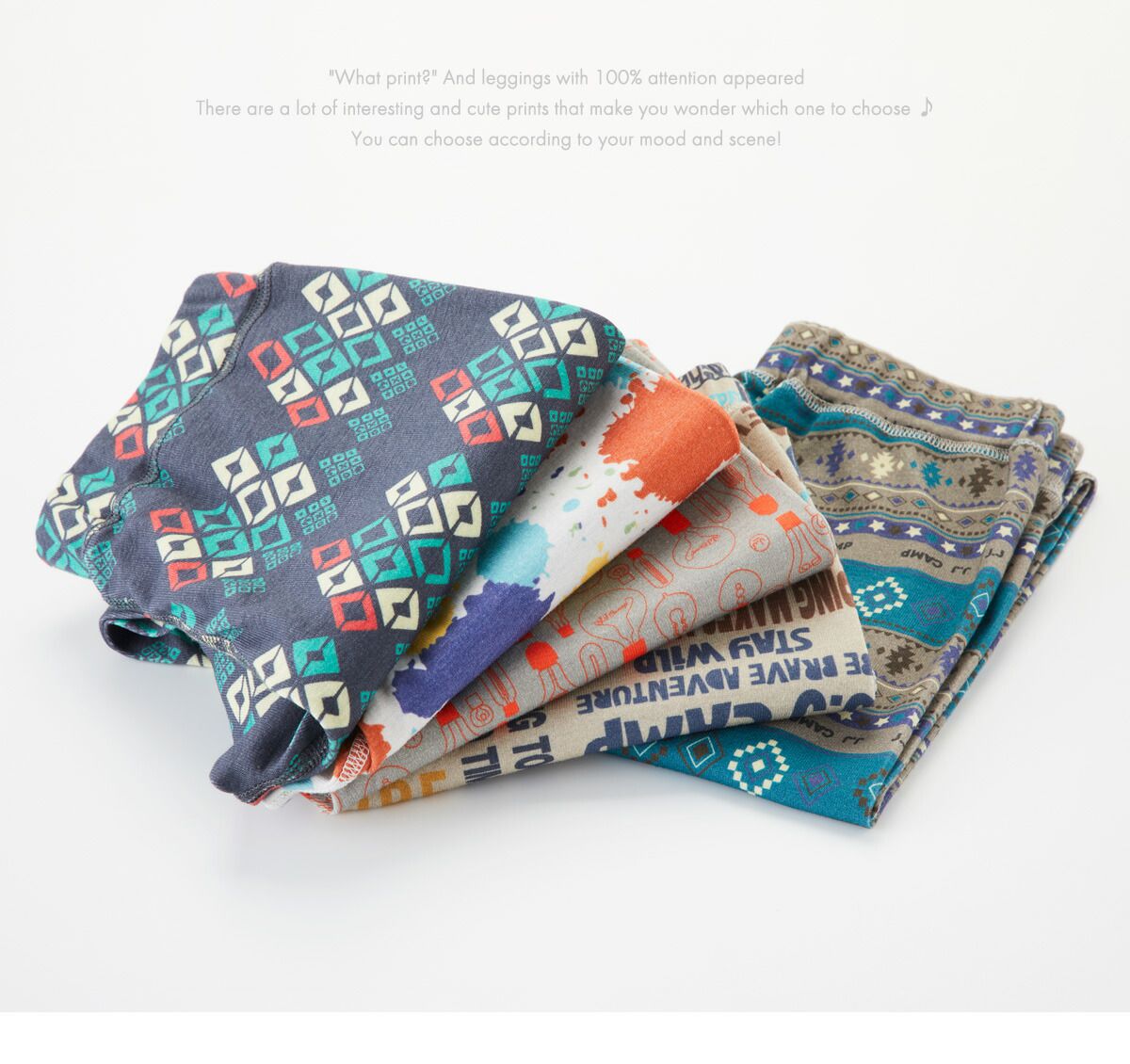 日本服飾代購 - 防蚊加工 繽紛印花薄長褲-露營道具-深灰