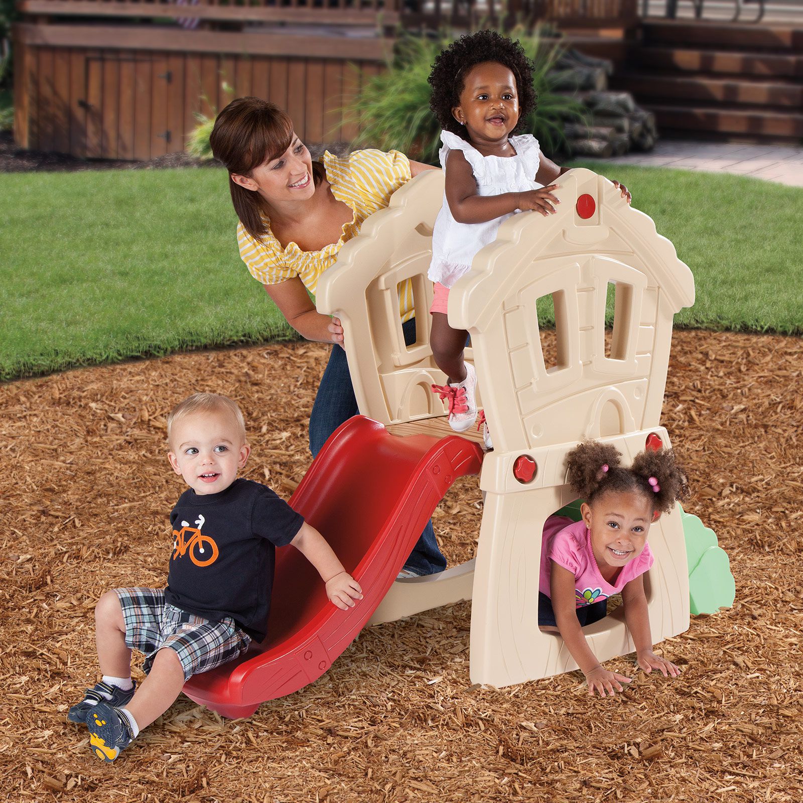 美國 Little Tikes - 迷你樹屋滑梯