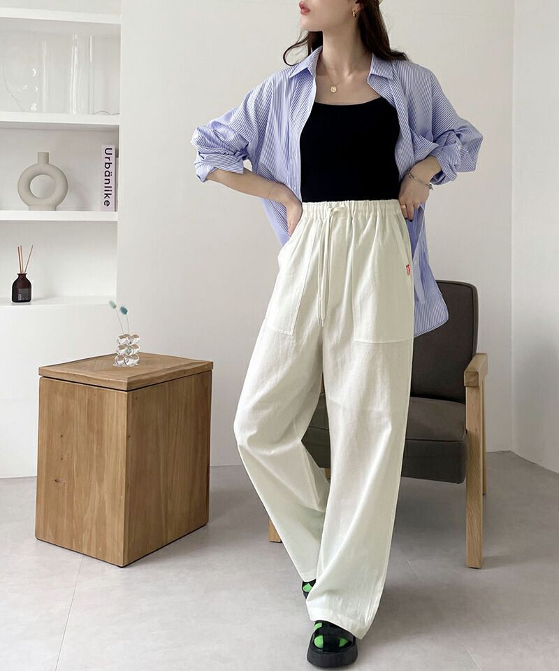 日本 Classical Elf - 純棉慵懶感美腿寬褲-摩卡