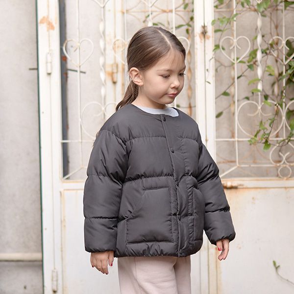 日本 Lycee mine - 馬卡龍色蓬鬆保暖外套(附圍脖)-水藍