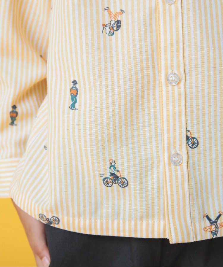 日本 BREEZE - [推薦]氣質系正式領長袖襯衫-素面-米白