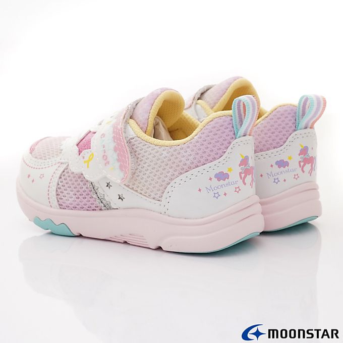 Moonstar日本月星 - 月星速洗樂系列-速乾機能童鞋款-CRC23318白粉(中小童段)-機能運動鞋-白粉
