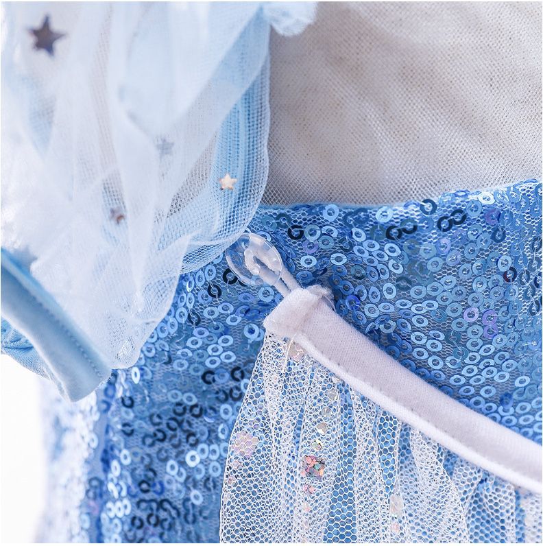 love, charlotte - 漸變色冰雪公主洋裝+長披風-洋裝, 可拆式披風