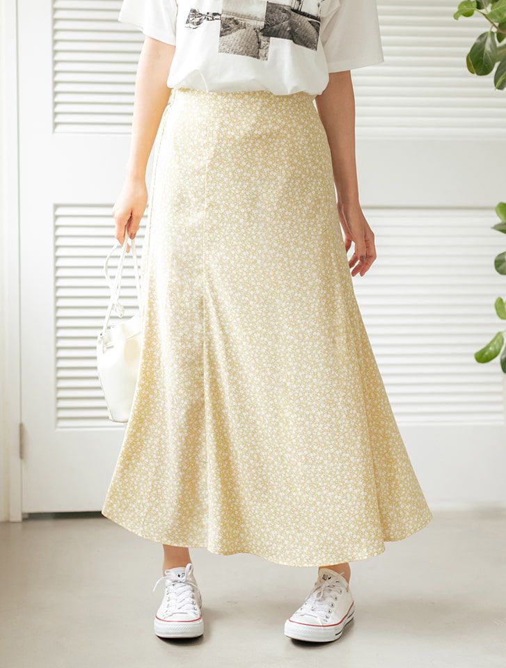 日本 fifth - 小碎花清新長裙-綠