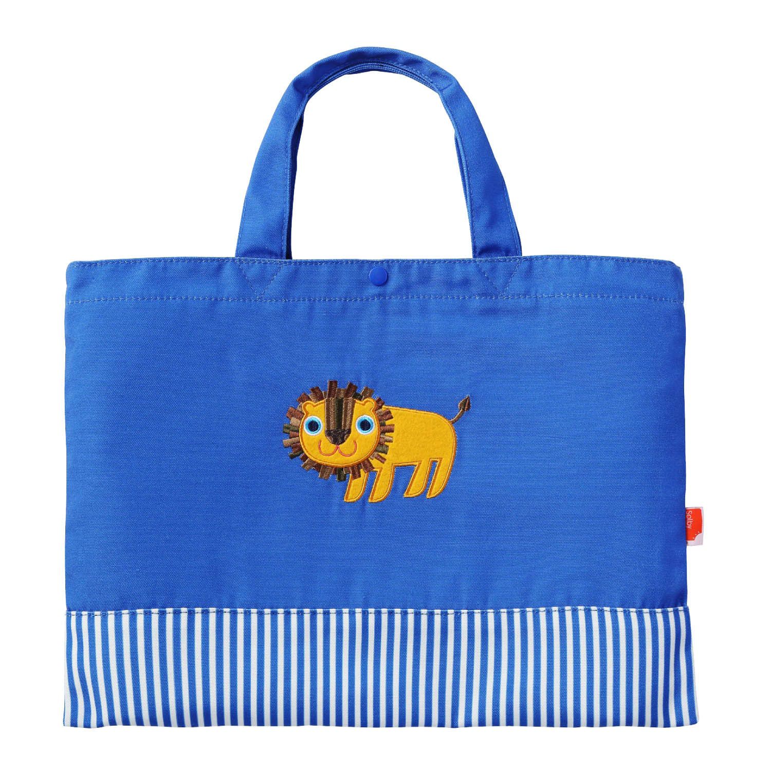 日本千趣會 - 大容量動物圖案上學手提/肩背包-松鼠-黃 (約43.5x33cm)