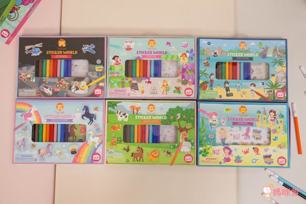 在家擁有小小畫室【澳洲 Tiger Tribe】旅行著色盒＆窗花彩繪