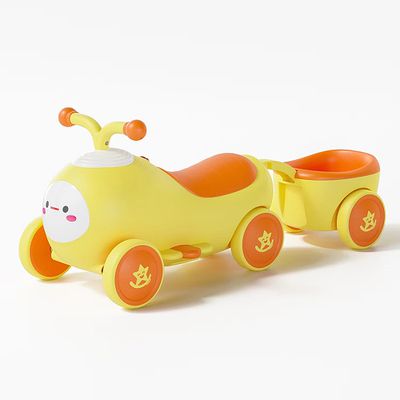 親親 Ching Ching - 毛毛蟲學步拖車 嚕嚕車 RT-628Y-黃色