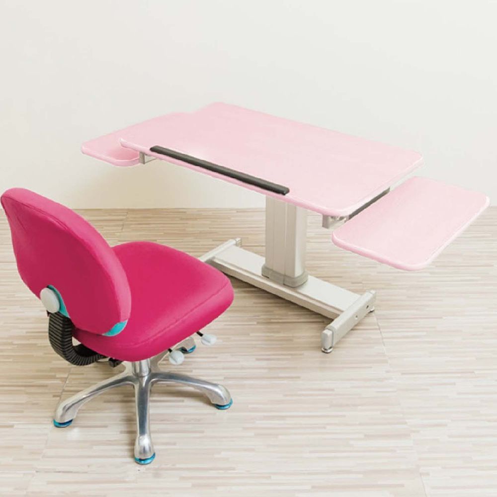 MyTolek 童樂可 - 80舒適版樂適桌+雙側板+挺立椅-桃樂絲粉