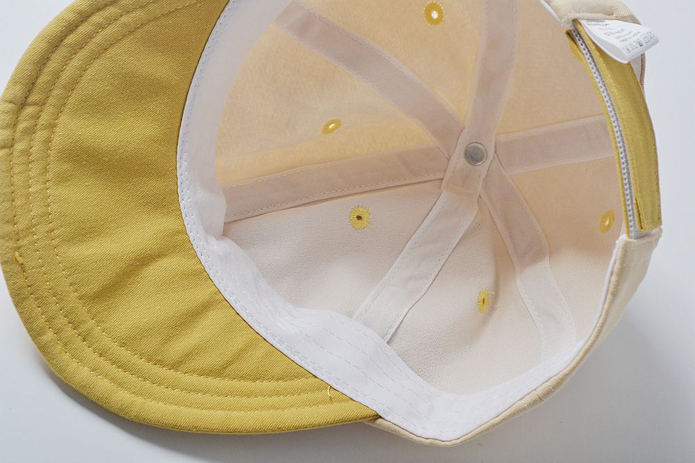 拼色鴨舌帽-橘色