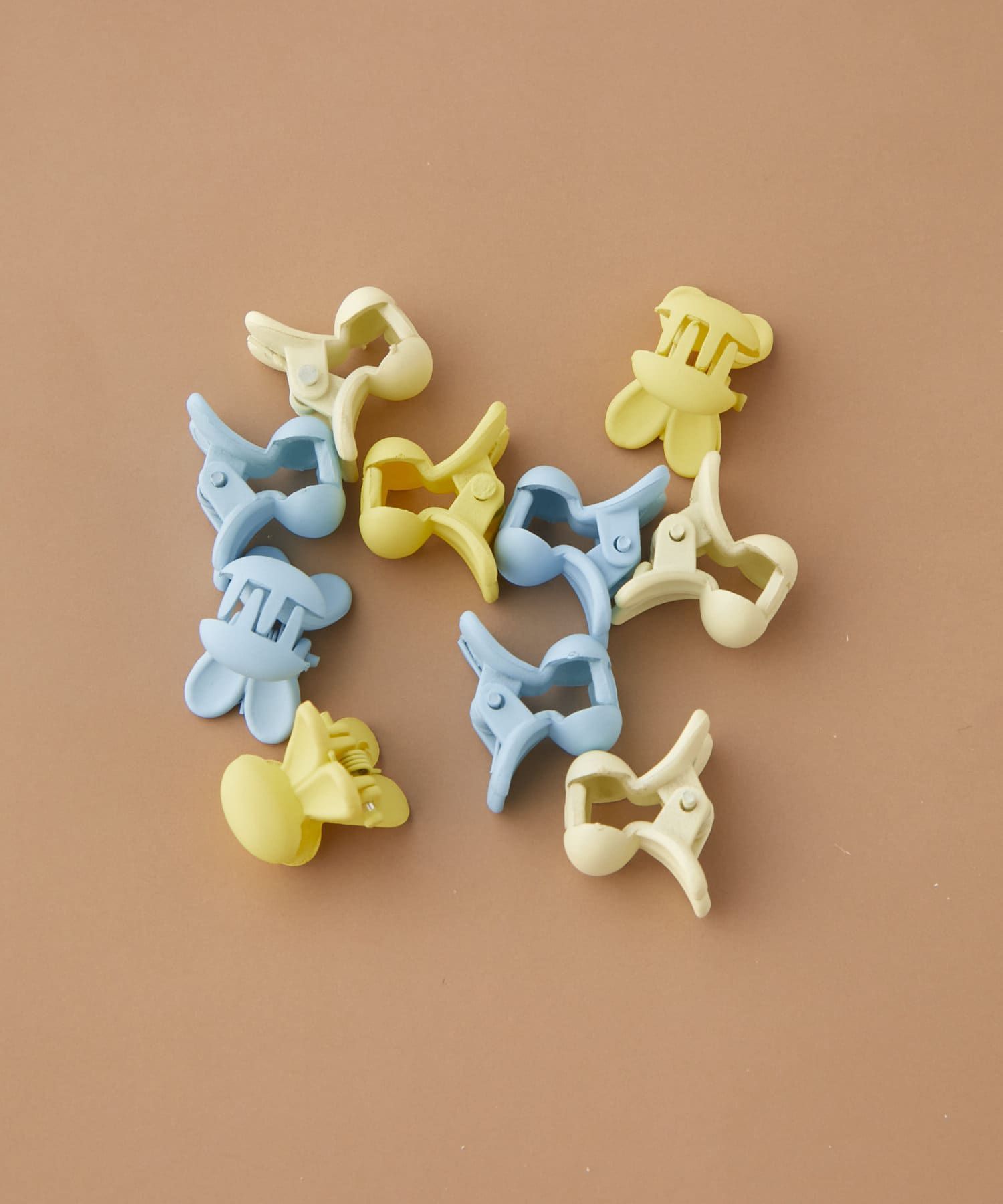 日本 Lattice - 兒童小圓髮夾+橡皮髮圈超值組-盒裝-粉橘色系