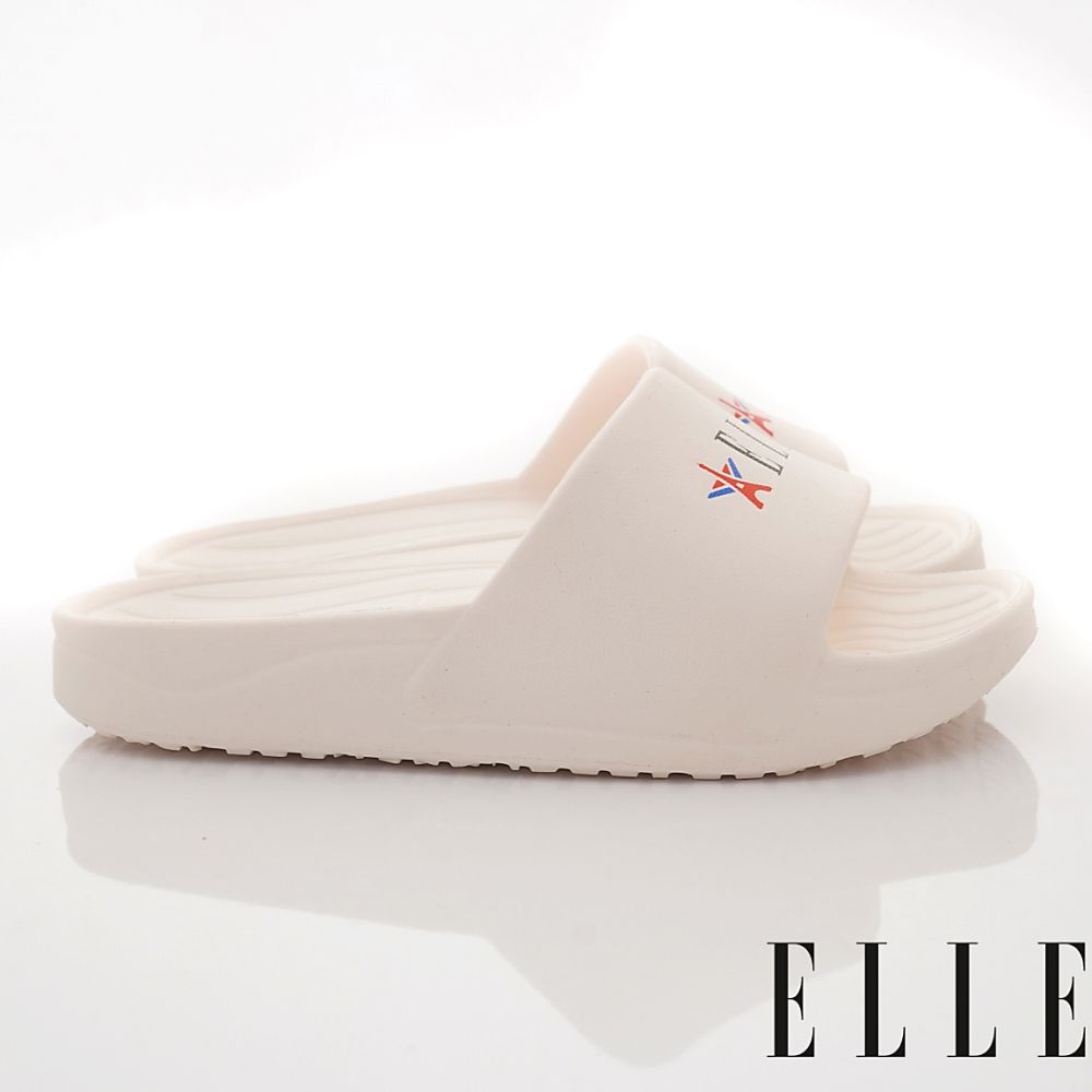 ELLE - 台灣製ELLE輕便休閒拖鞋(中小童段)-拖鞋-白