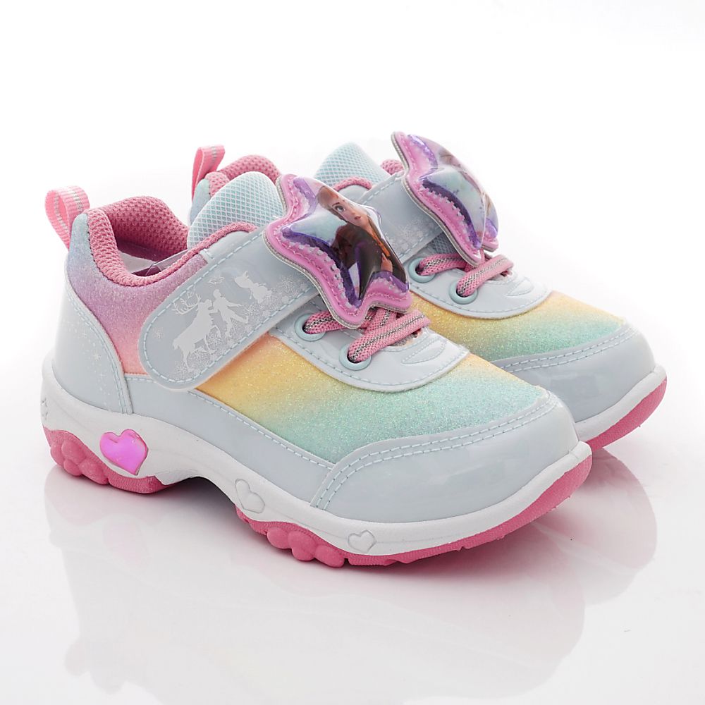 冰雪奇緣 - 台灣製冰雪奇緣電燈運動鞋(中小童段)-運動鞋-湖水藍