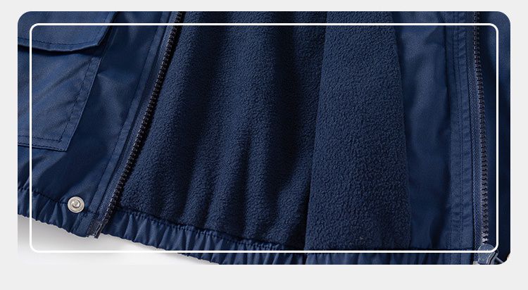 WELLKIDS - 抓絨連帽休閒衝鋒外套-胸口小愛心-綠色