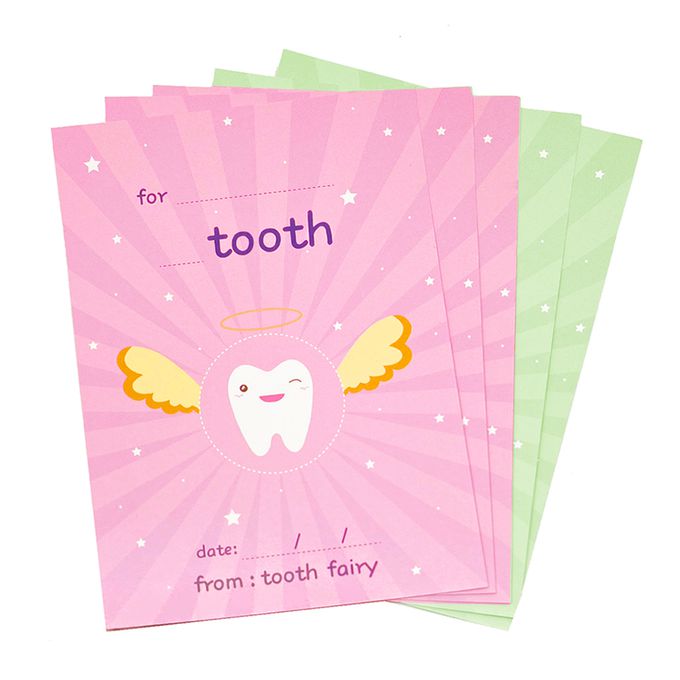 MangoBanana - 牙仙子收藏金幣5入組(粉袋款)-獨角獸-贈牙仙子金幣蒐集卡-粉綠