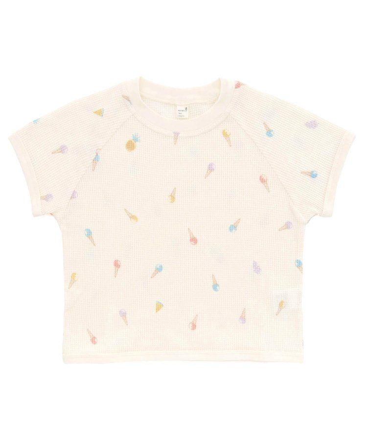 日本 apres les cours - 舒適華夫格短袖成套家居服-車車-灰藍