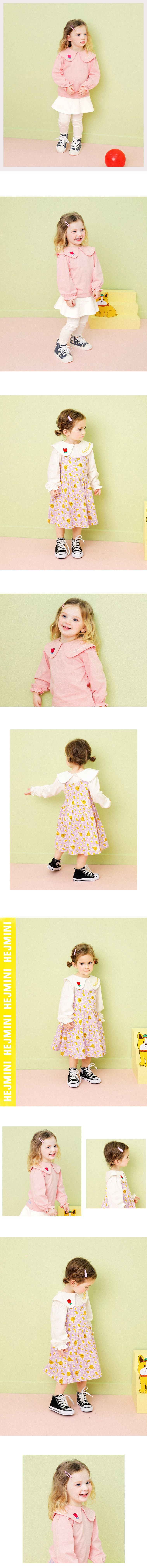 韓國 HEJMINI - 鬱金香領公主袖上衣-象牙白