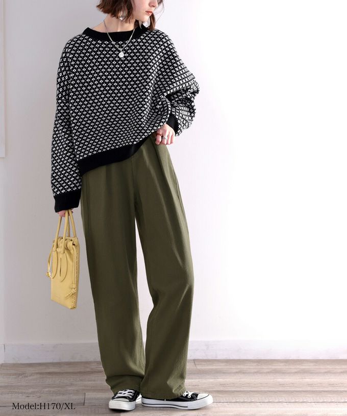 日本 Classical Elf - [熱銷NO.1] 舒適顯瘦打褶長褲-丹寧布-淺灰