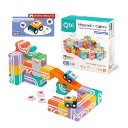 Qbi - 益智軌道磁吸玩具-探索系列-小小送貨員：任務學習組