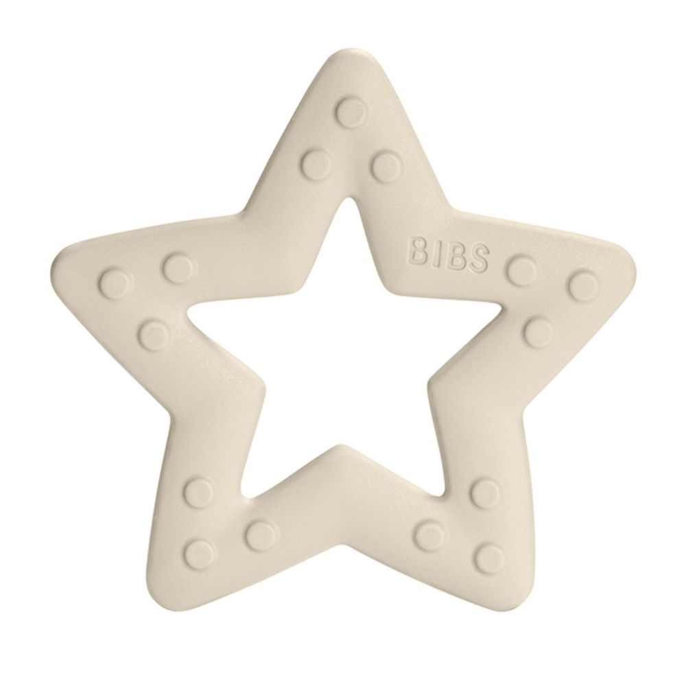 丹麥BIBS - Bitie固齒器-星星象牙白