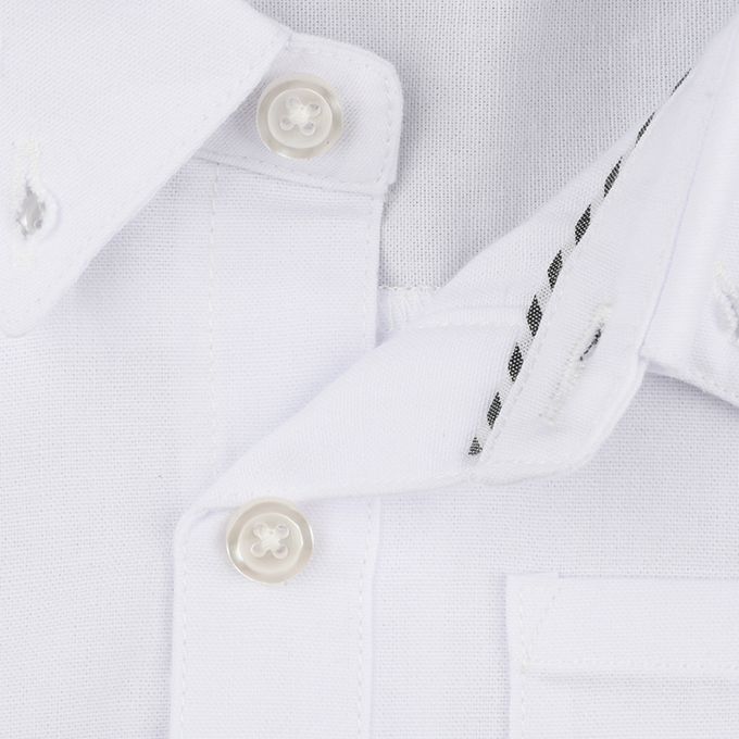akachan honpo - 長袖襯衫-附針織領帶-白色