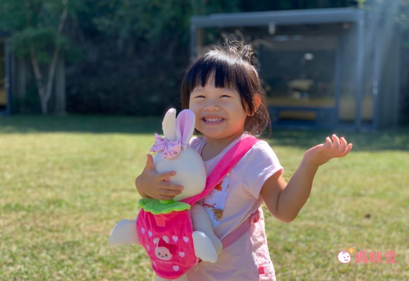 日本 Usamomo - 【萌兔桃桃】玩偶背巾-天使羽翼 (17cm×16cm)