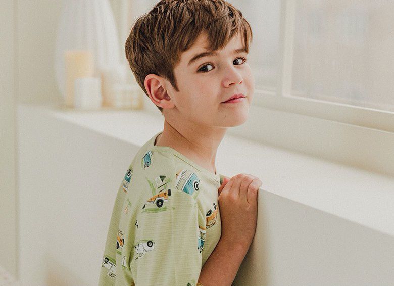 韓國 Mavarm Organic - 有機棉透氣七分袖家居服-出遊車車