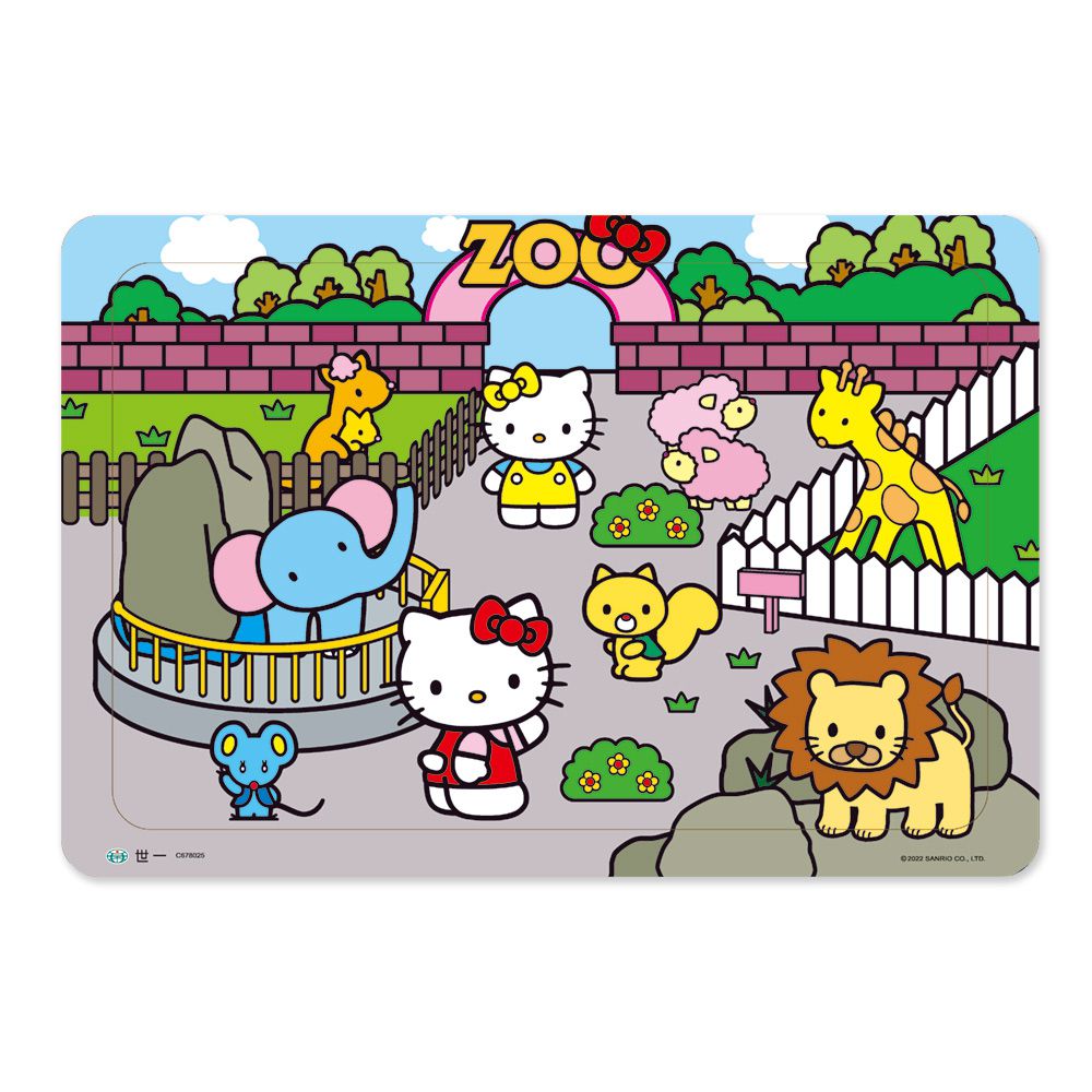 HELLO KITTY好玩動物園80片拼圖