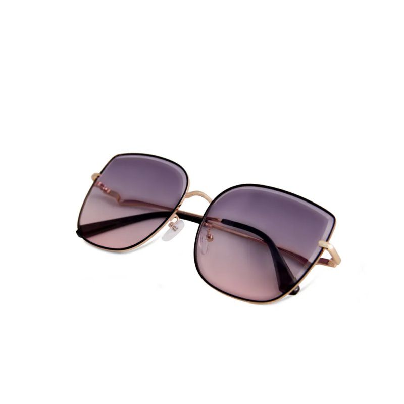 ALEGANT - 韓星愛用典雅暮灰貓眼金框墨鏡│UV400太陽眼鏡