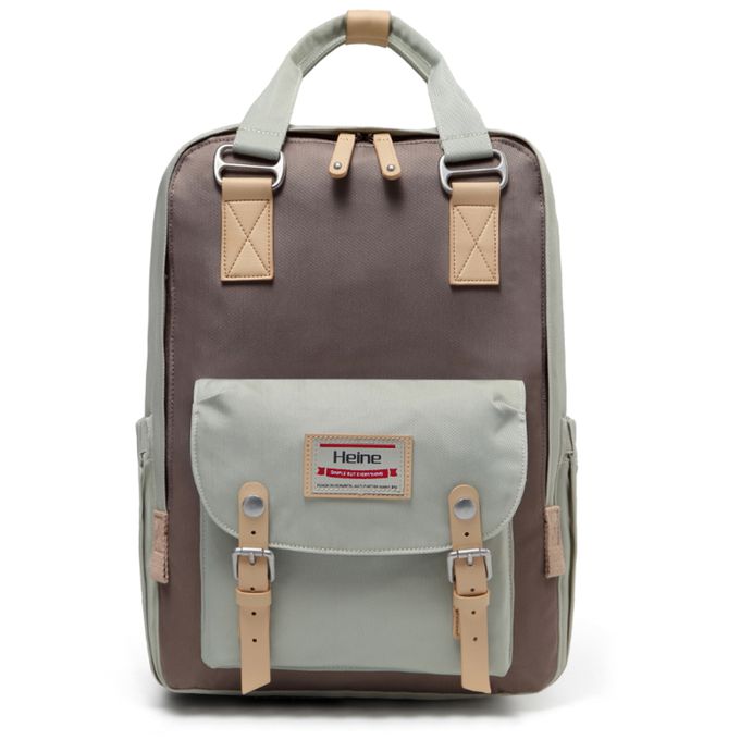 Heine 海恩 - WIN-191多功能後背包 媽媽包 尼龍包 防盜防潑水背包-奇異果摩卡紫