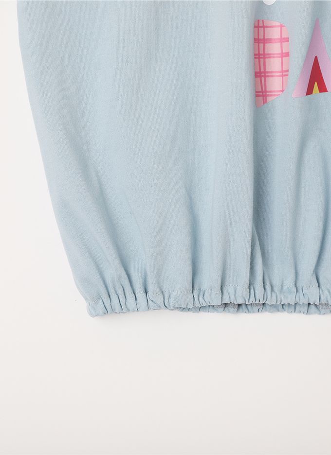 韓國 OZKIZ - GOOD DAY印泡泡短袖上衣-黃