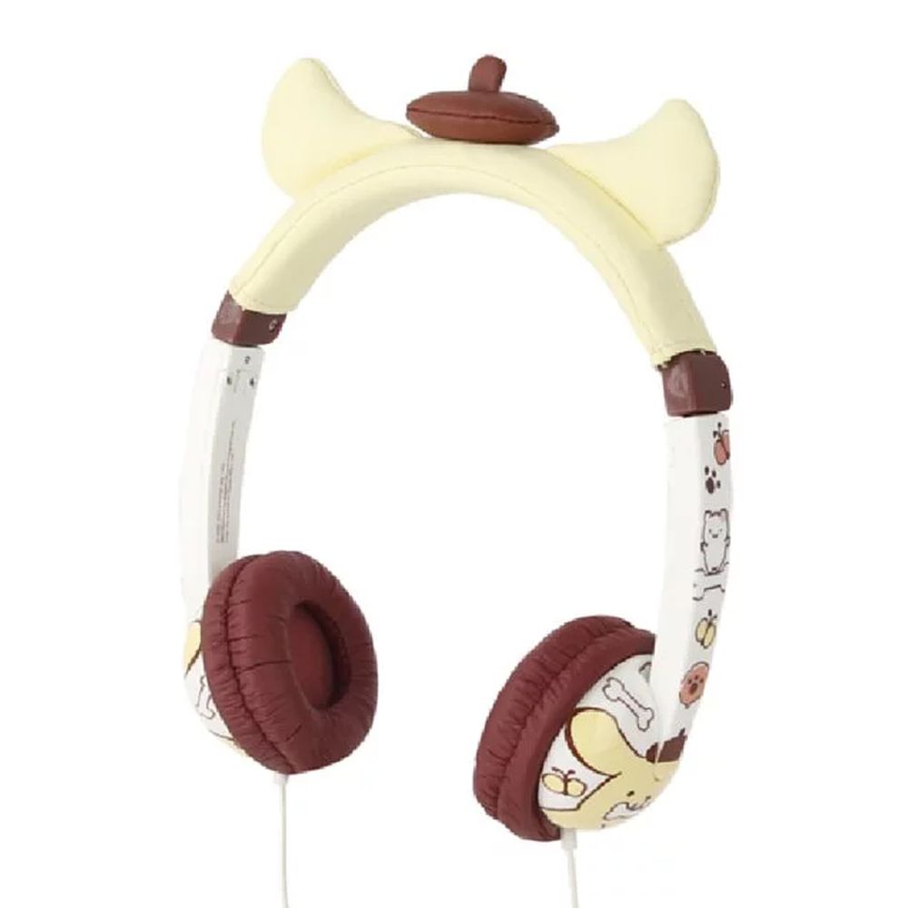 Hong Man - 三麗鷗系列 兒童耳機 可愛耳朵造型款(線控式麥克風)-布丁狗