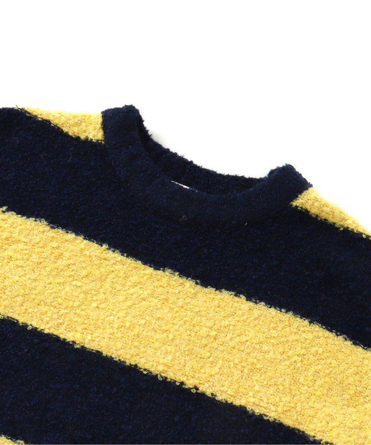 日本 BREEZE - 羊毛混紡明亮針織毛衣-彩虹條紋