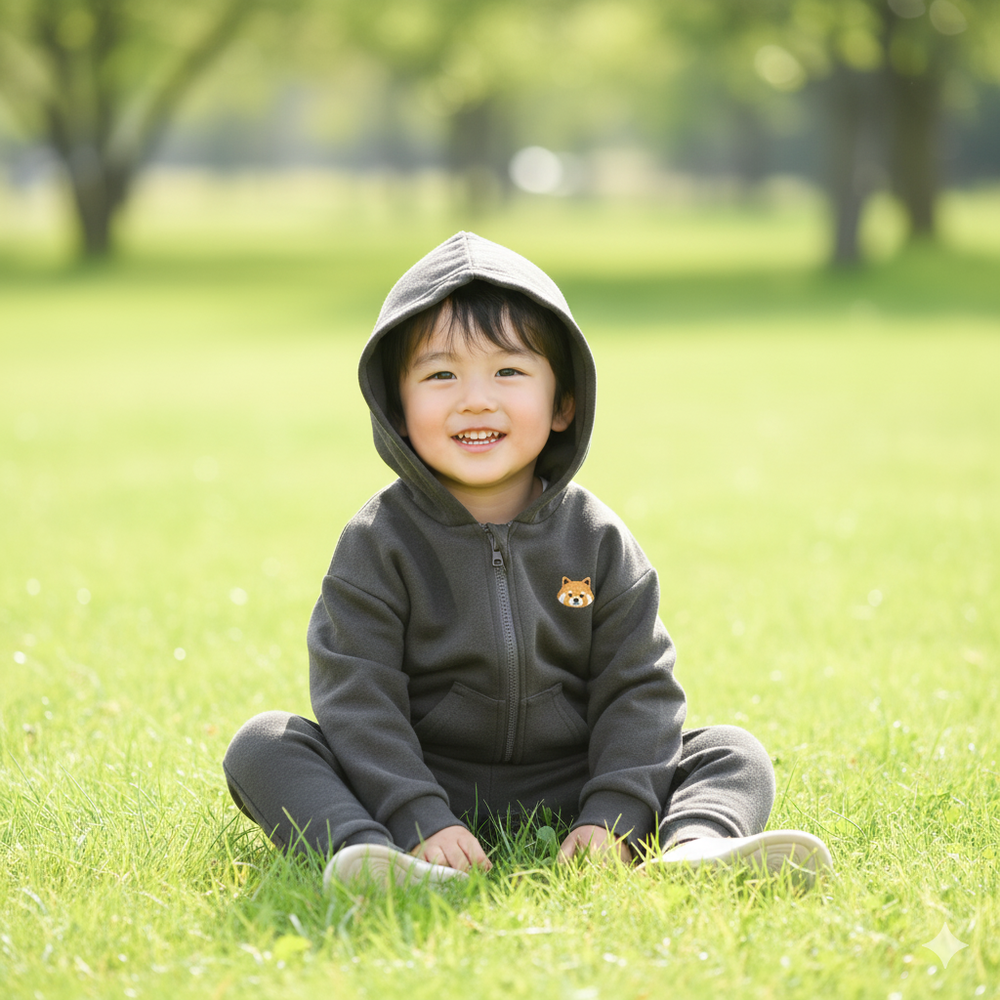 連帽外套-速乾-深灰色