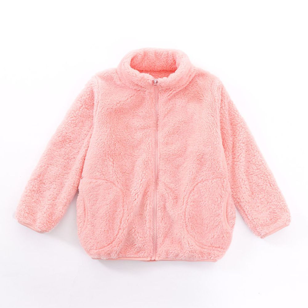 MAMDADKIDS - 法蘭絨保暖外套-粉色