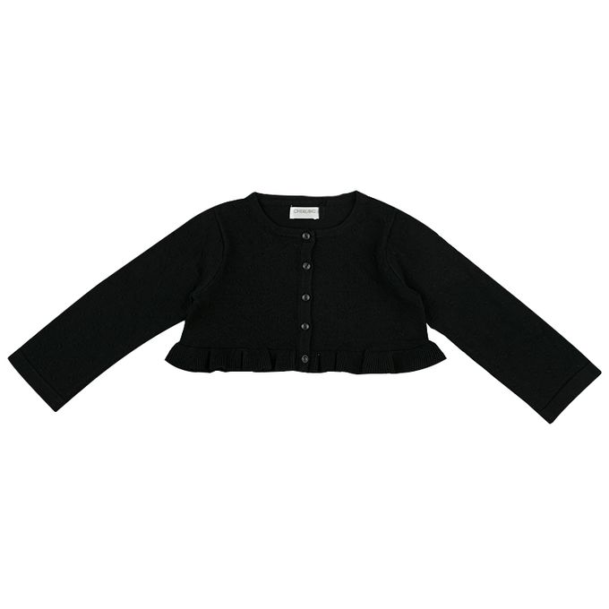 akachan honpo - 針織小外套-黑色