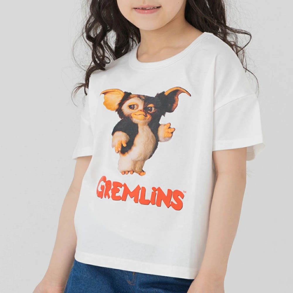 聯名款 100%純棉短袖上衣-電影角色小精靈-白