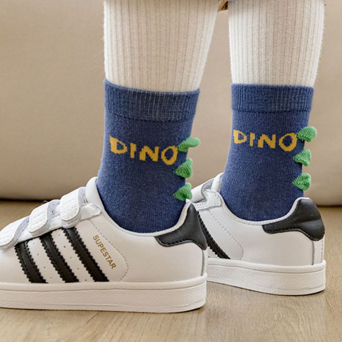 腳ㄚ子 - 幼/兒童棉質中筒襪 童襪 襪子 棉襪 兒童襪-萌龍傳說