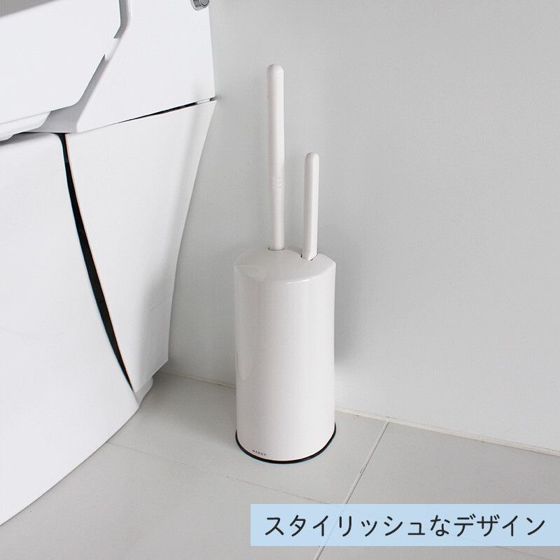 日本 MARNA - 日本製 2in1 大小馬桶清潔刷組