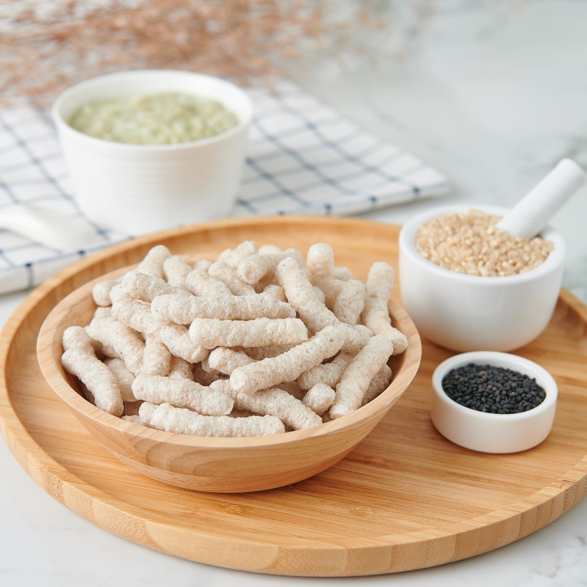 芽米寶貝 - 棒狀米餅（芝麻）-5m+-常溫-50g/包