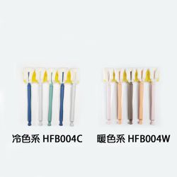 正韓 hibee - 極柔細水壺/杯子/保溫瓶/奶瓶 萬用海綿刷(5入組)_棉花糖款-HFB004
