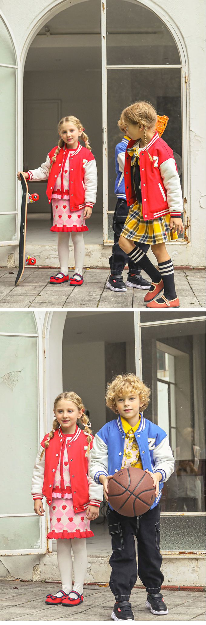 韓國 OZKIZ - 方形愛心點綴針織外套