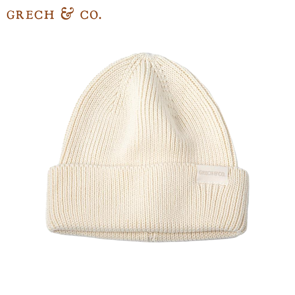 丹麥 GRECH & CO. - 針織帽-米白