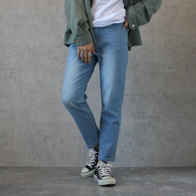 日本女裝代購 - Coolish 接觸涼感舒適快乾合身九分褲-白