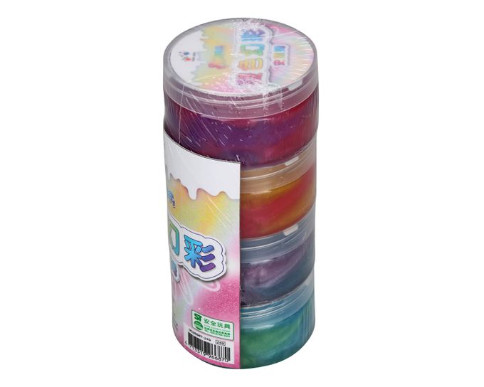 樂彩森林 - 雙色幻彩史萊姆4入(附小工具)