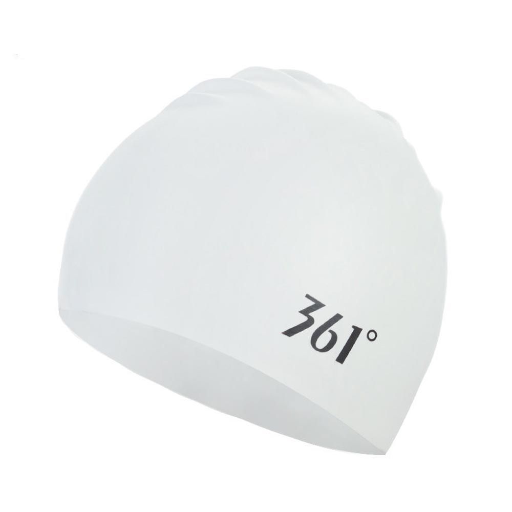 361° - 成人矽膠泳帽-白色 (頭圍65cm以下)