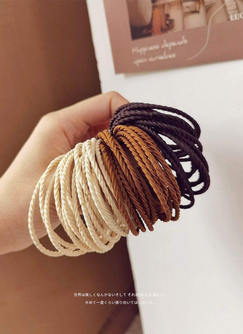 高彈力橡皮髮圈-馬卡龍色