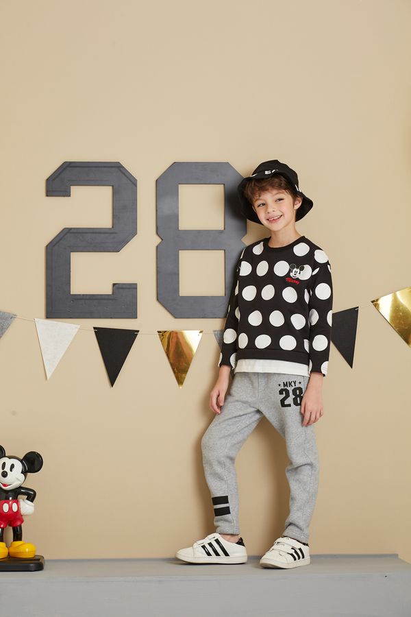 麗嬰房 Disney - 米奇系列隨性米奇刷-黑色